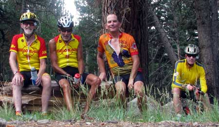 The "A" group reaches 9,170 feet after a very steep 5 mile climb