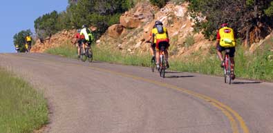 Some riders did a very steep climb for about two miles