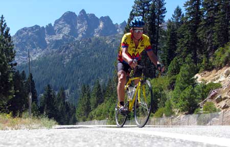 Hwy 49 near Bassetts at 5,380 feet with the Sierra Buttes in the background