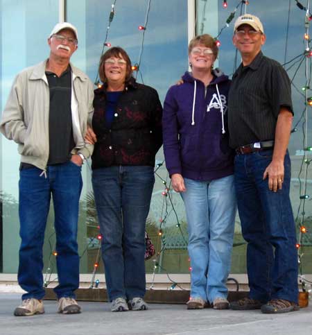 Terry, Kathy, Gwen and Dale after a good $10.95 casino buffet Christmas dinner