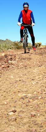 Mountain biking to the Three Peaks