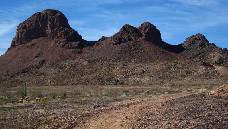 Front side of the Three Peaks