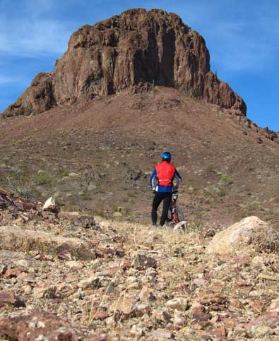 The largest of the three peaks