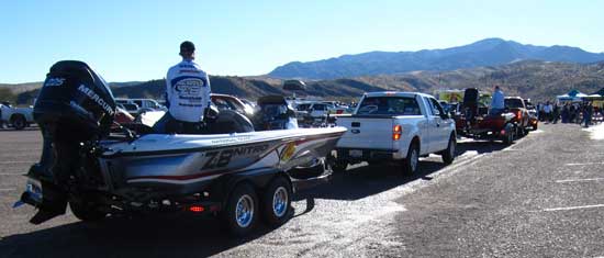 Lined up to drop off the catch