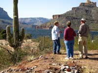 The Apache Lake vista near the Marina