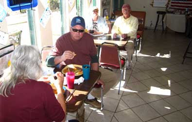 Jim and Kathy met us at Alice's Restaurant