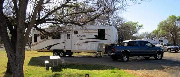 Camped in Rio Grande Village Campground space #59