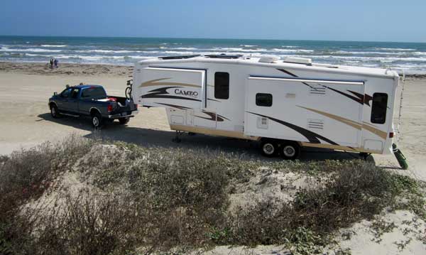 Camping on Port Aransas City Beach