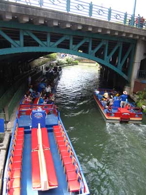 Where we boarded the tour boats near the River Center Mall