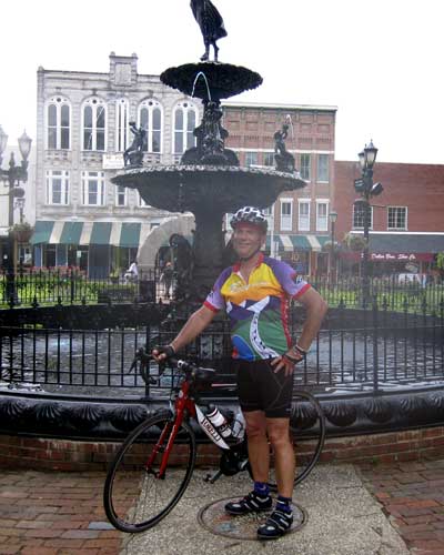 I finished the 60 miles and wasn't the last rider to return to the Fountain Square Park