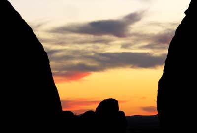 New Mexico sunset at City of Rock State Park