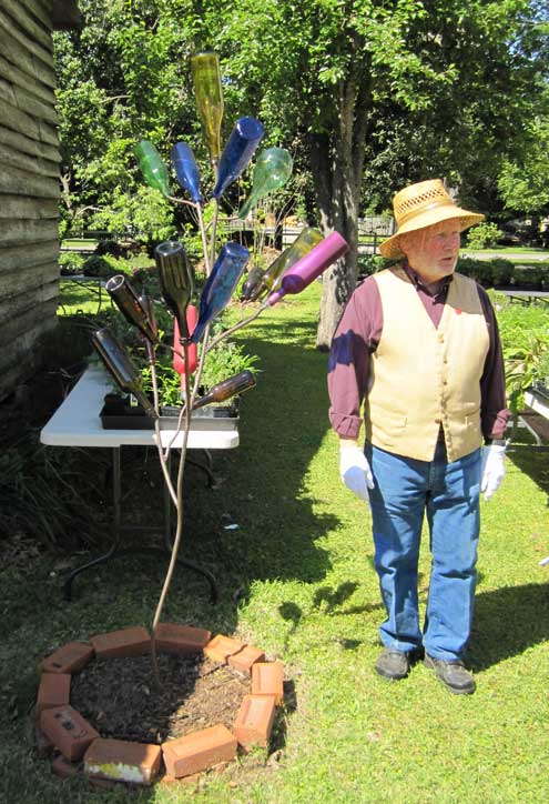 Superstition calls for a bottle tree