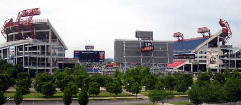 LP Field where the Tennessee Titans play, it would be great to see a game here. 