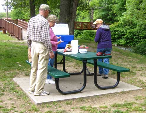 Picnic in Downtown Cherokee, NC