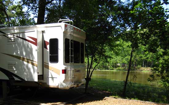 Camped at LeFleurs Bluff State Park in Jackson, MS