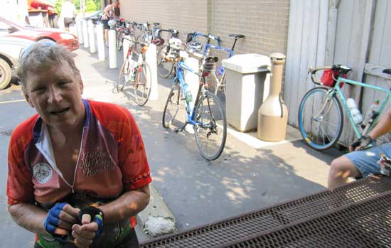 Jim the Louisville Cycling Club ride  captain discusses the benefits of living in northern Kentucky.