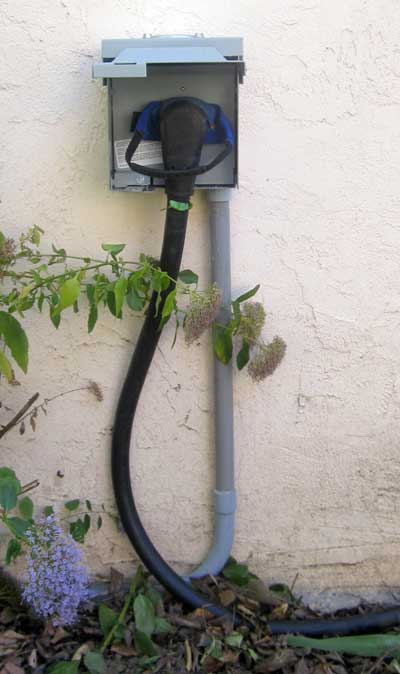 New 50 amp service for the RV