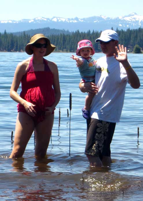 Standing in Stampead Reservoir