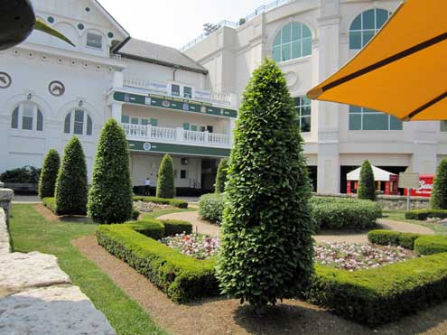 Just outside the Paddock area at Churchill Downs