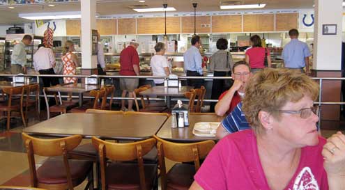 Lunch before our tour we had lunch at Shiparos Deli. A cafeteria style deli recommended by Colt staff.