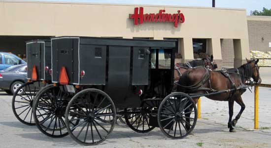 Parked at the grocery store