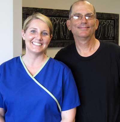 Dale and student Hygienist Cherish