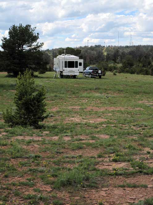 Our campsite at the highest point off Interstate 80, 10 miles east of Laramie, WY