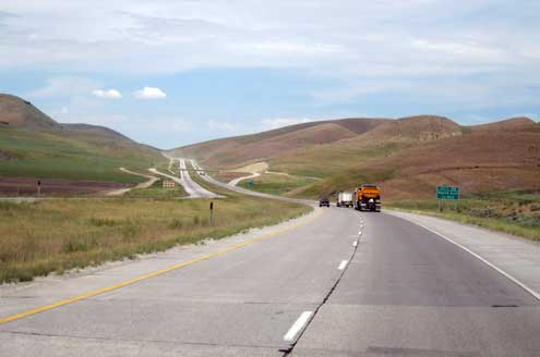 Traveling into Idaho on the Oregon Trail