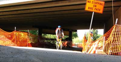 The bike trail is complete thru to my job in Medford