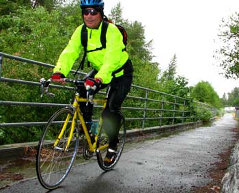 Riding in the rain