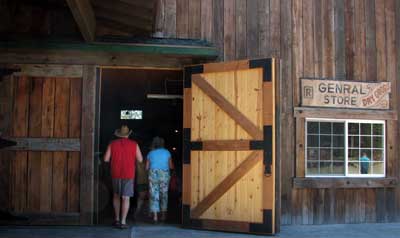 Entrance to indoor fair booths