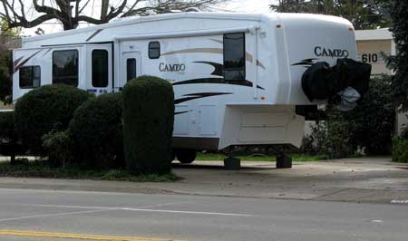 Free parking in the parents driveway