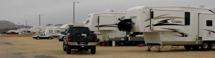 Camped on base at Fort Irwin, California