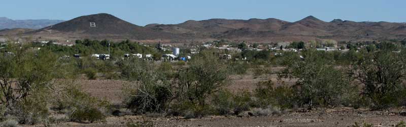 Distant view of Bouse