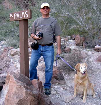 Dale and Morgan at the top of Palm Canyon Trail