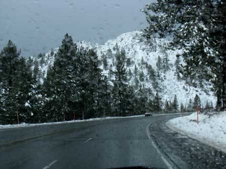 Chain controls on 395 North