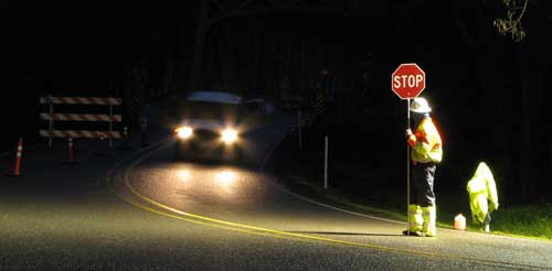 24 hour flagging at the Applegate Bridge