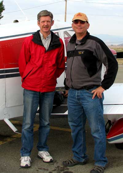 Here is Doug, my pilot and his Cherokee 180