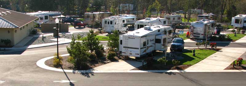 Our ten rigs are grouped together at the park