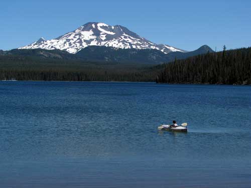 Mt. Bachelor from Elk Lake