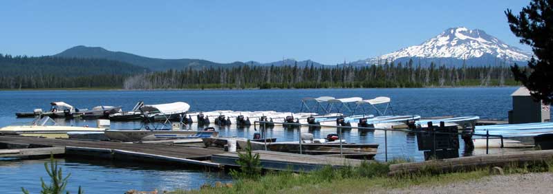 Crane Prairie Lake with Mt. Bachelor