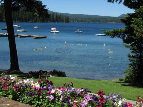 The view from the lodge of Cultus Lake