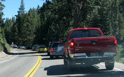 Traffic Jam entering Tahoe City