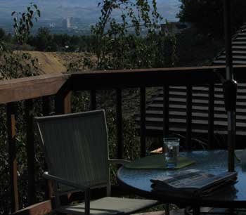 View of Reno from the deck