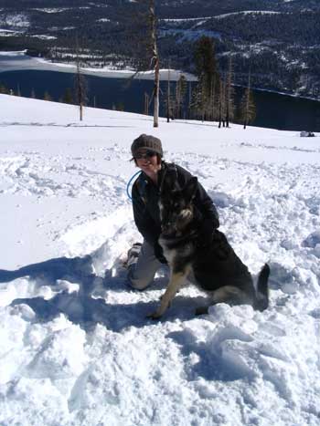 Mindy over Donner Lake