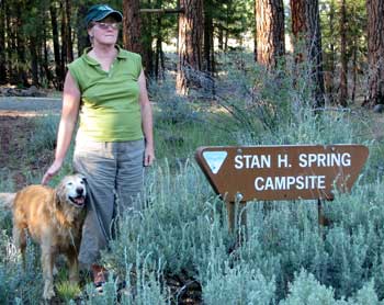 We are camped near the Stan H. Spring Campground