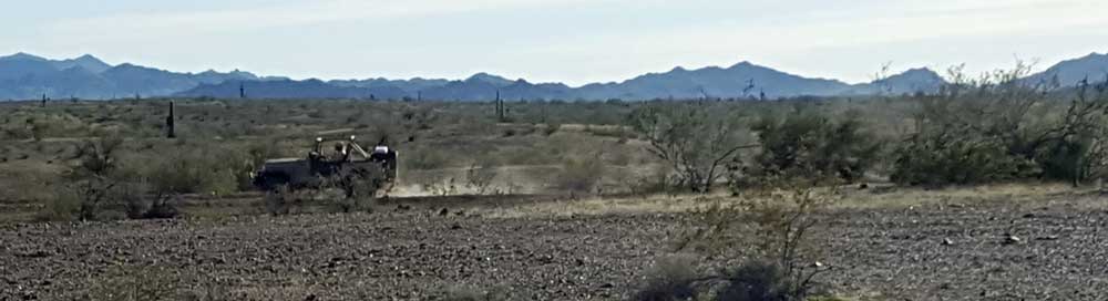 There was an off-road vehicle race today in front of our parking location