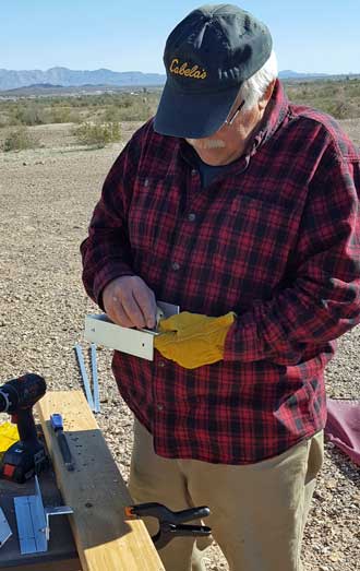 Gary is preparing a third solar panel