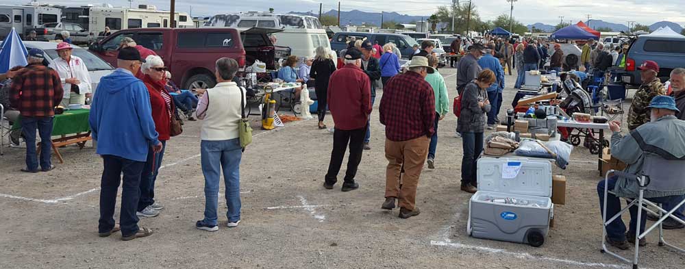 Quartzsite first Saturday flea market