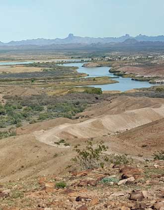 The Colorado River between Martinez Lake and Ferguson Lake